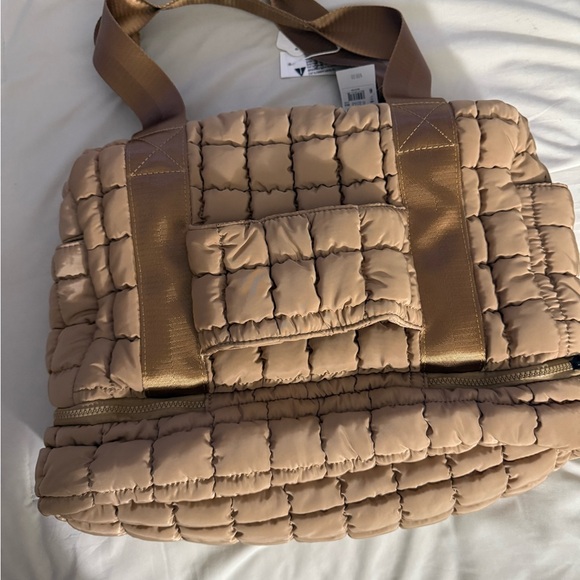 Altar'd State Quilted Tan Travel Bag - Picture 2 of 2